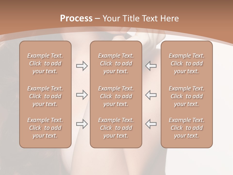 Brunette Braid Girl PowerPoint Template