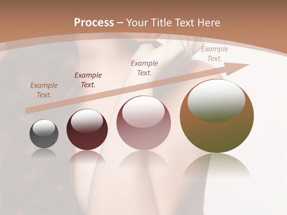 Brunette Braid Girl PowerPoint Template