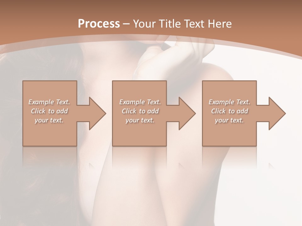 Brunette Braid Girl PowerPoint Template