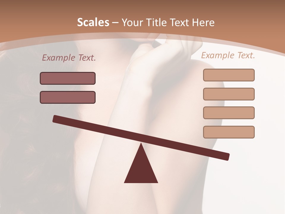 Brunette Braid Girl PowerPoint Template