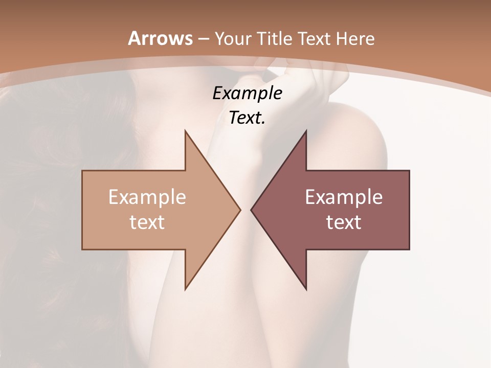 Brunette Braid Girl PowerPoint Template