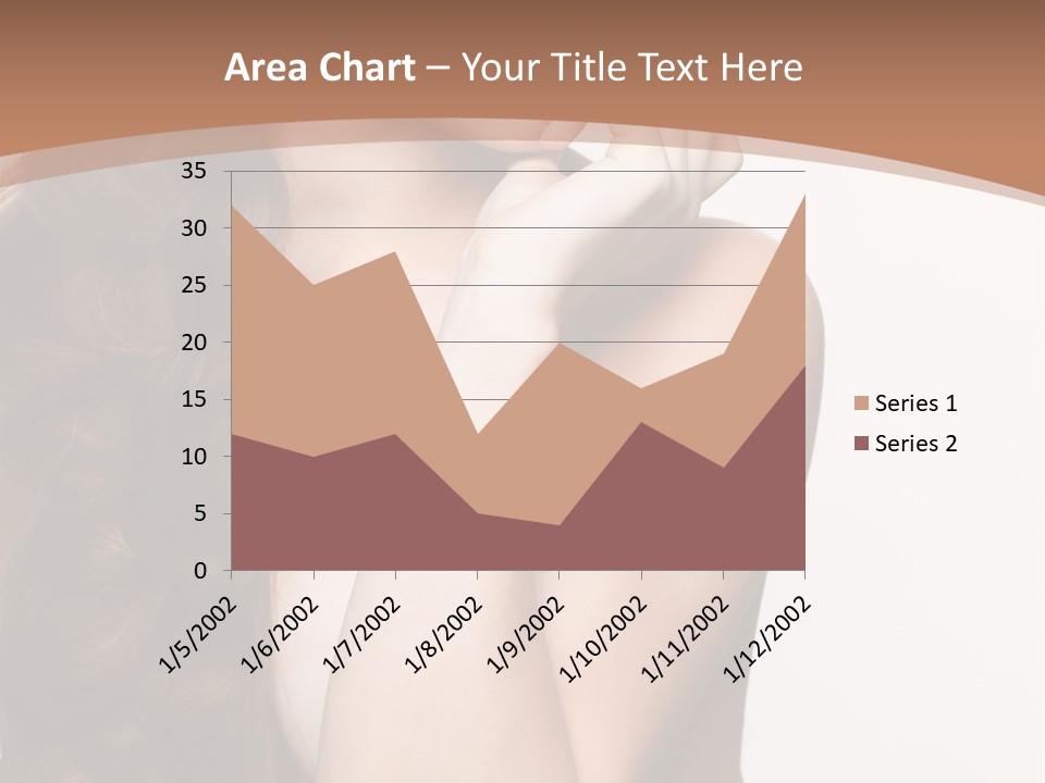 Brunette Braid Girl PowerPoint Template