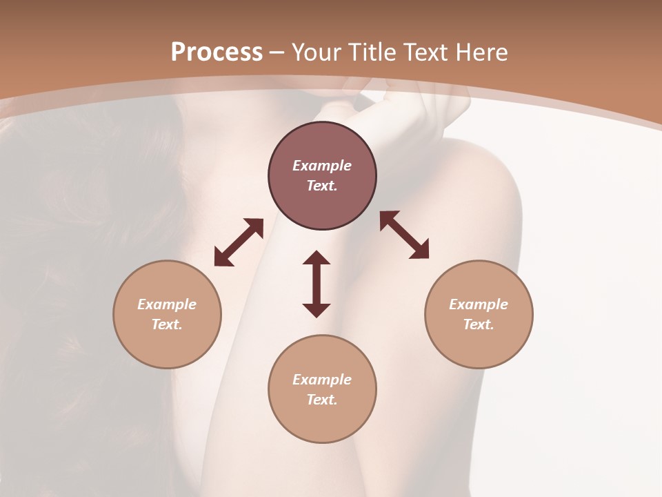 Brunette Braid Girl PowerPoint Template