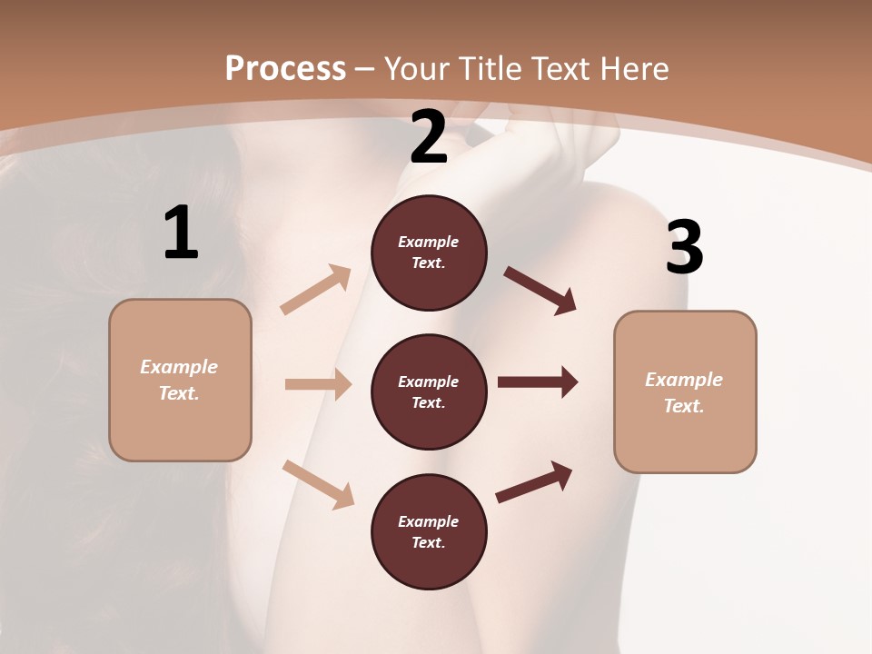 Brunette Braid Girl PowerPoint Template