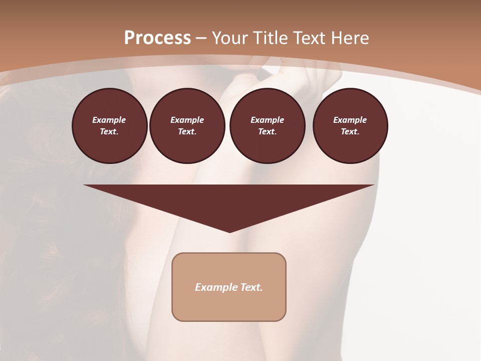 Brunette Braid Girl PowerPoint Template