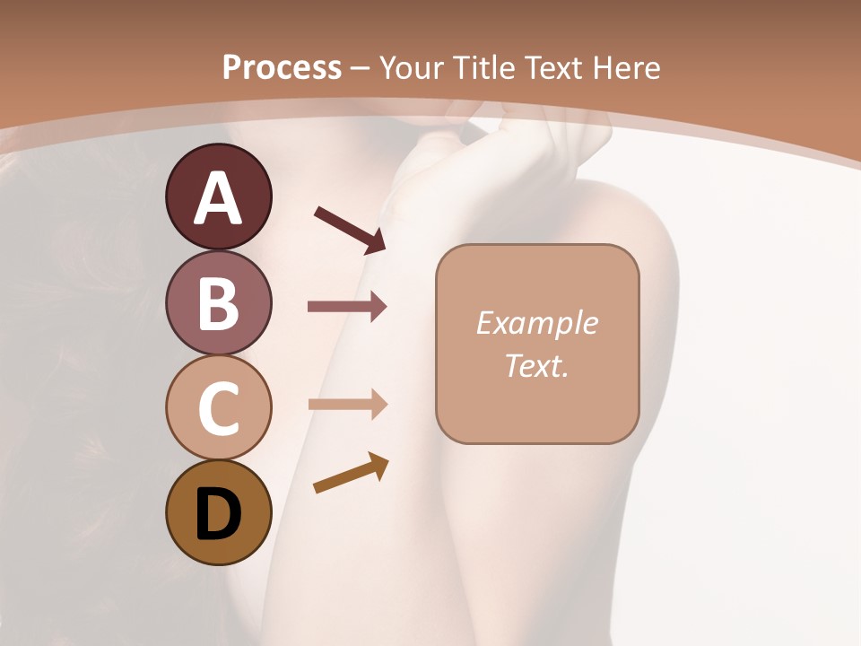 Brunette Braid Girl PowerPoint Template