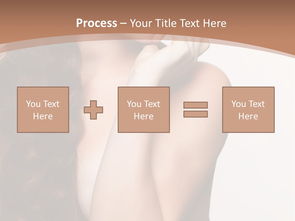 Brunette Braid Girl PowerPoint Template