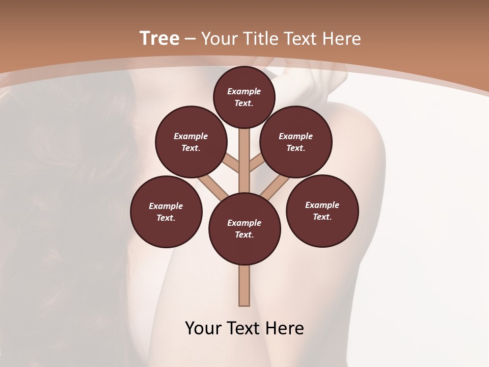 Brunette Braid Girl PowerPoint Template