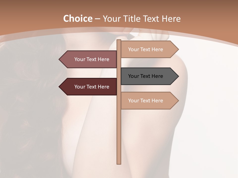 Brunette Braid Girl PowerPoint Template