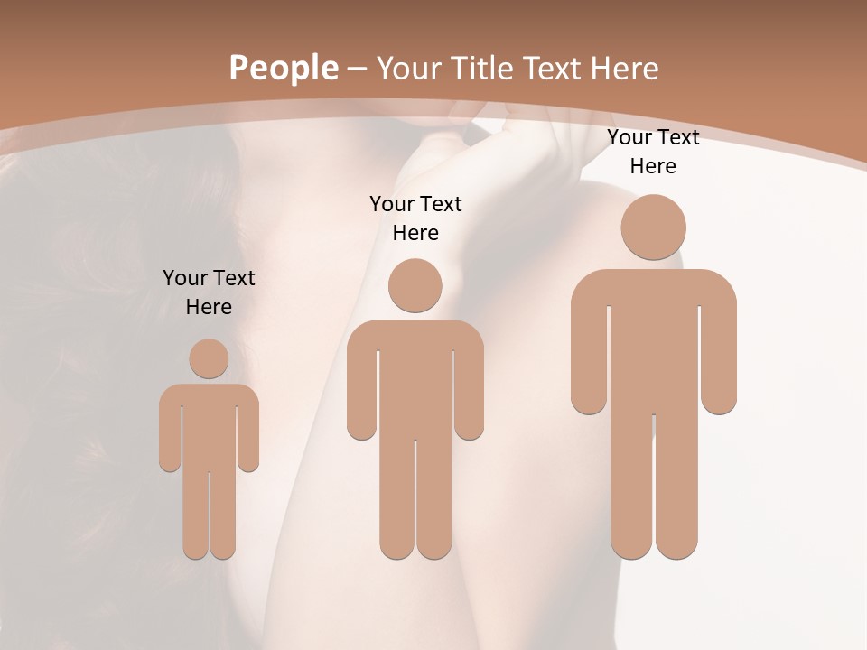 Brunette Braid Girl PowerPoint Template