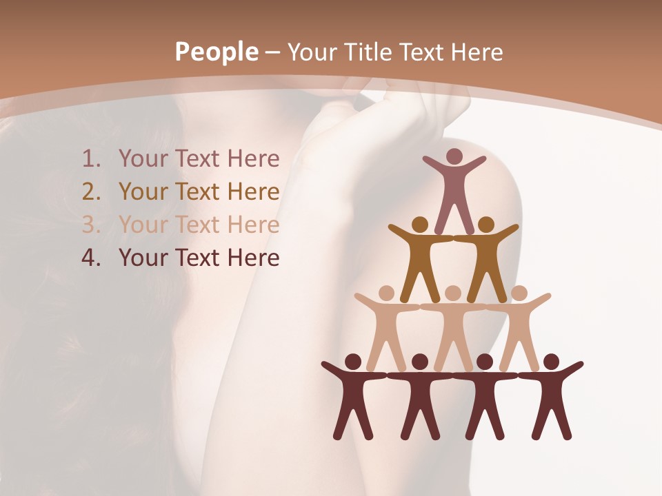 Brunette Braid Girl PowerPoint Template