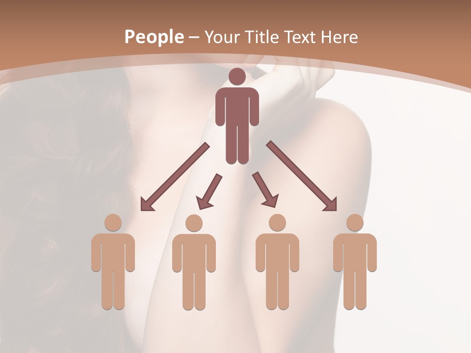 Brunette Braid Girl PowerPoint Template