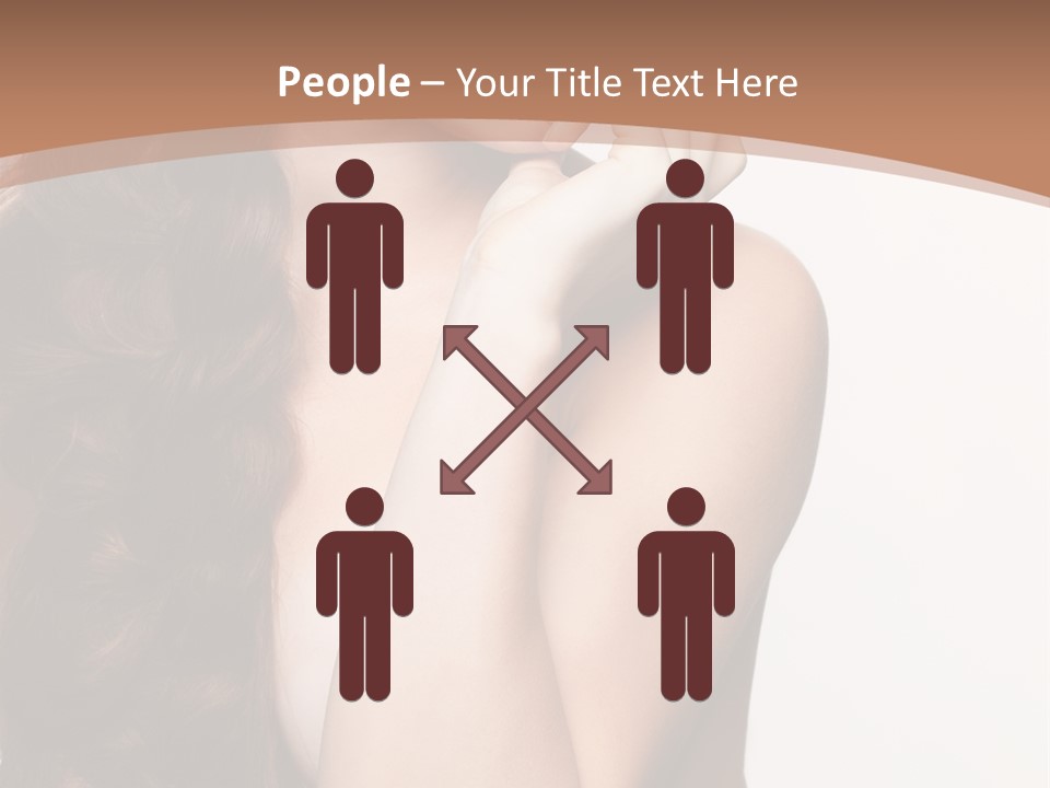 Brunette Braid Girl PowerPoint Template