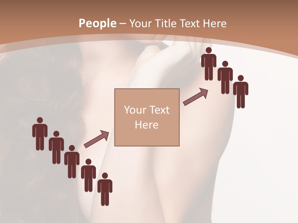 Brunette Braid Girl PowerPoint Template