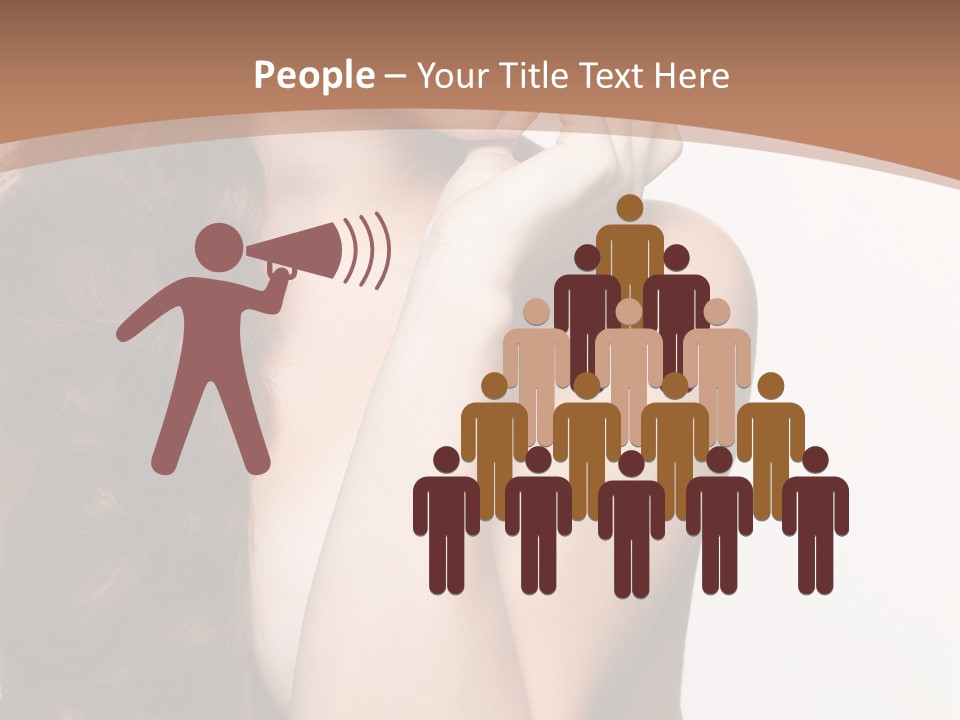 Brunette Braid Girl PowerPoint Template