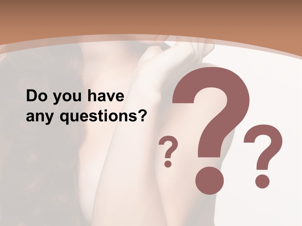 Brunette Braid Girl PowerPoint Template