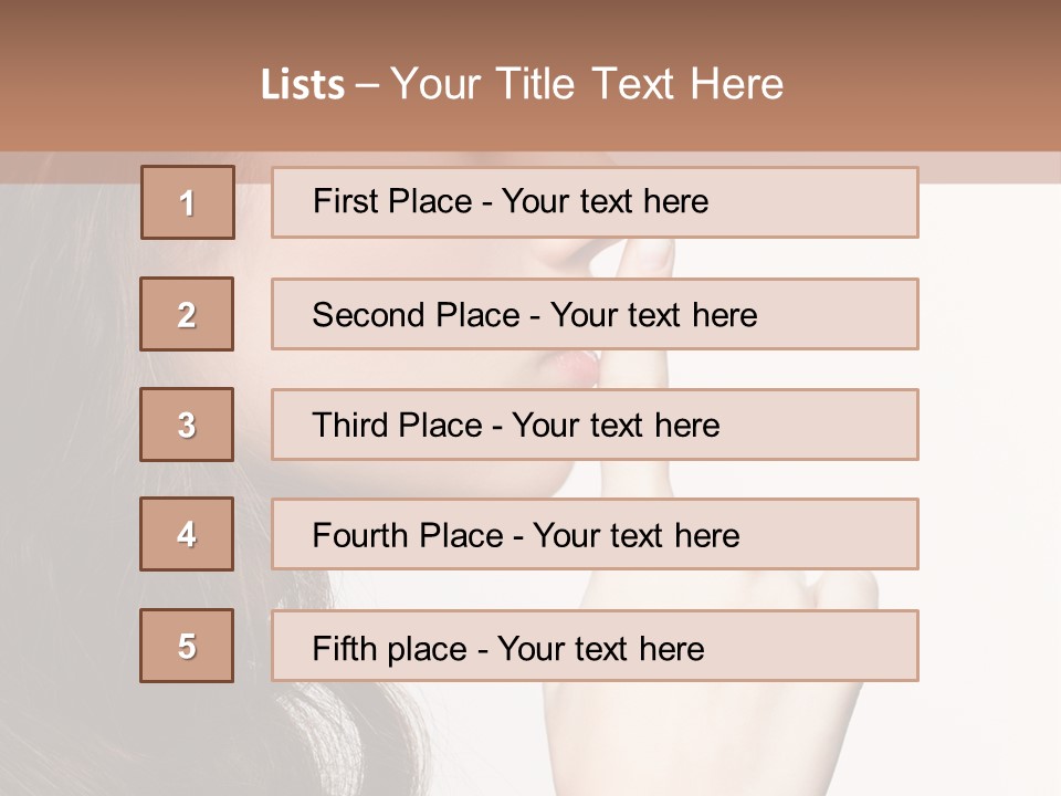 Skincare Hair Sensuality PowerPoint Template