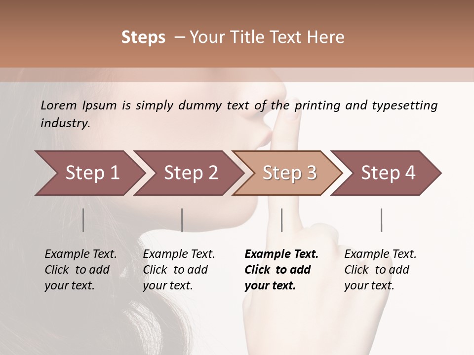 Skincare Hair Sensuality PowerPoint Template