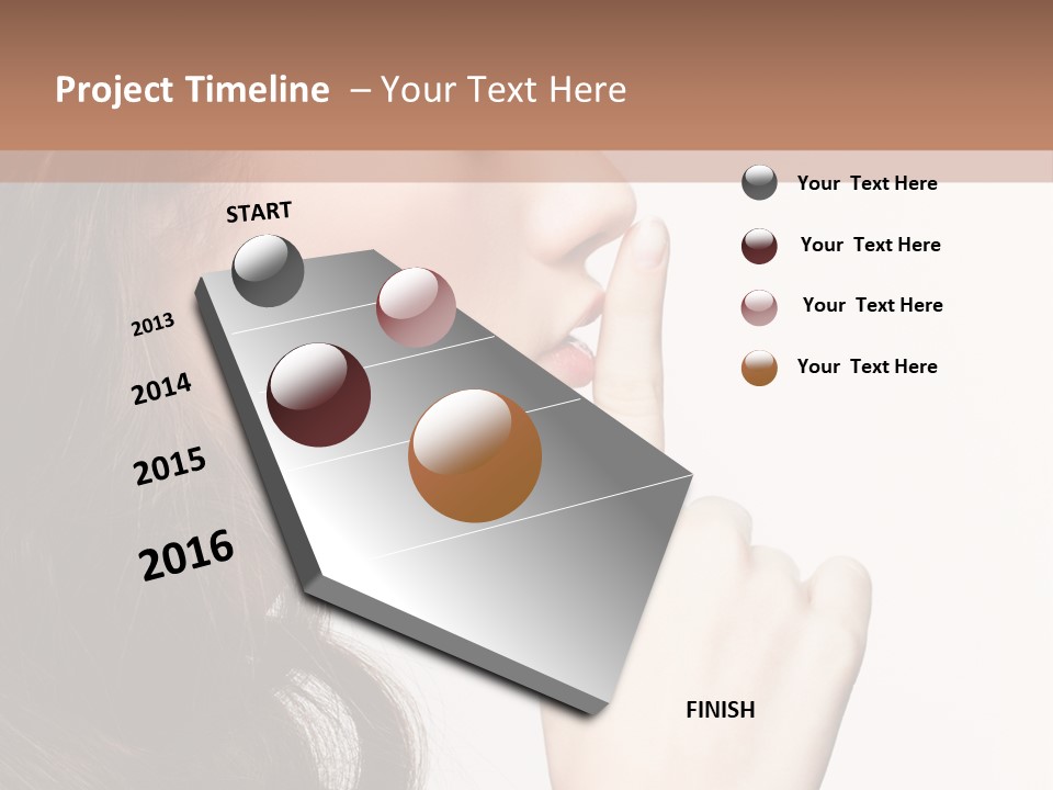 Skincare Hair Sensuality PowerPoint Template
