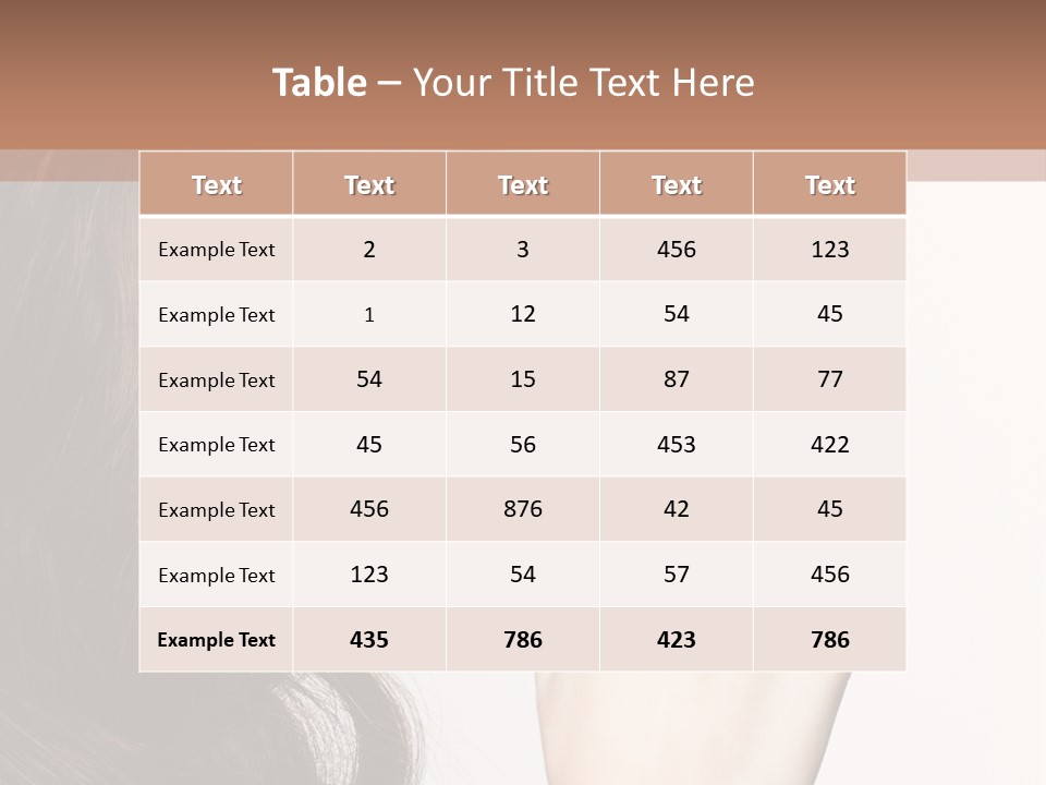 Skincare Hair Sensuality PowerPoint Template