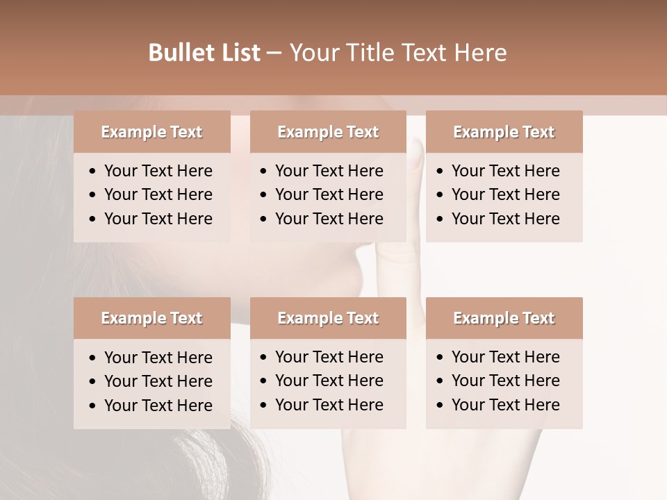 Skincare Hair Sensuality PowerPoint Template