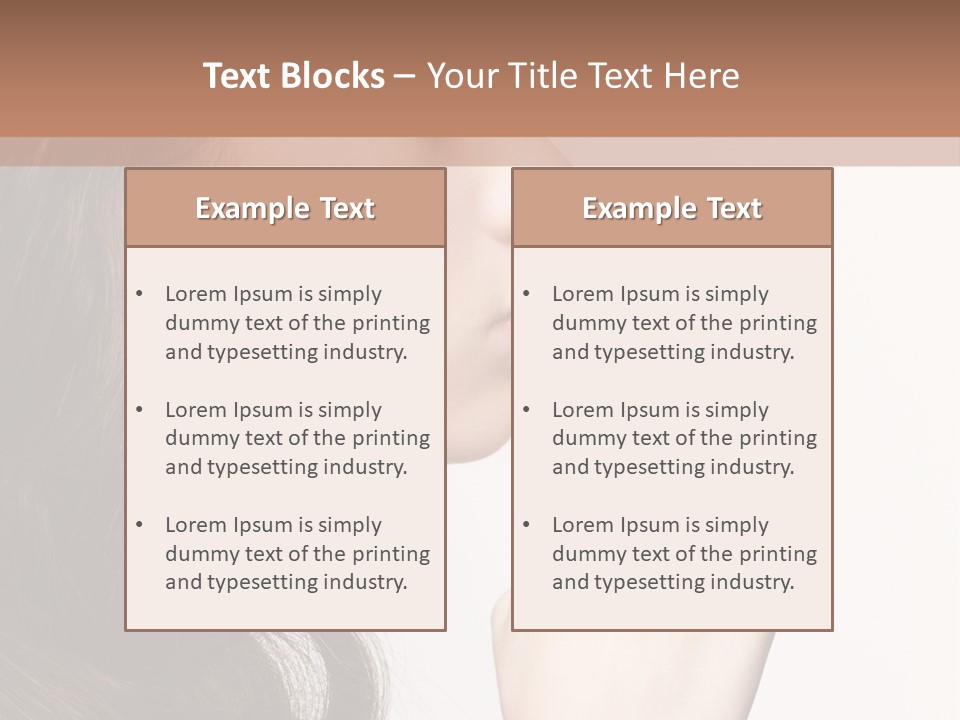 Skincare Hair Sensuality PowerPoint Template