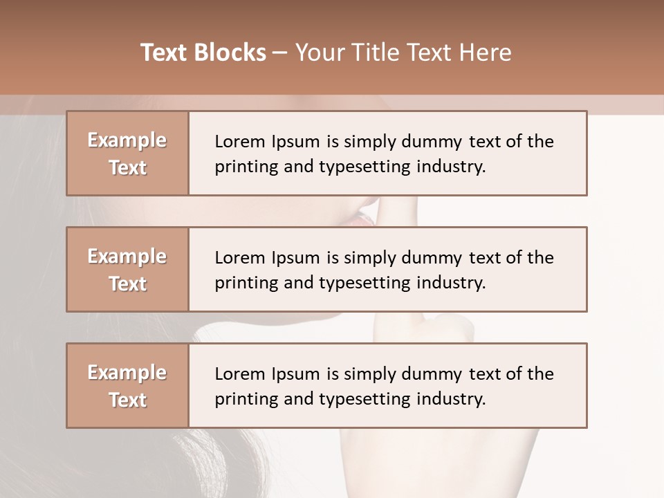 Skincare Hair Sensuality PowerPoint Template