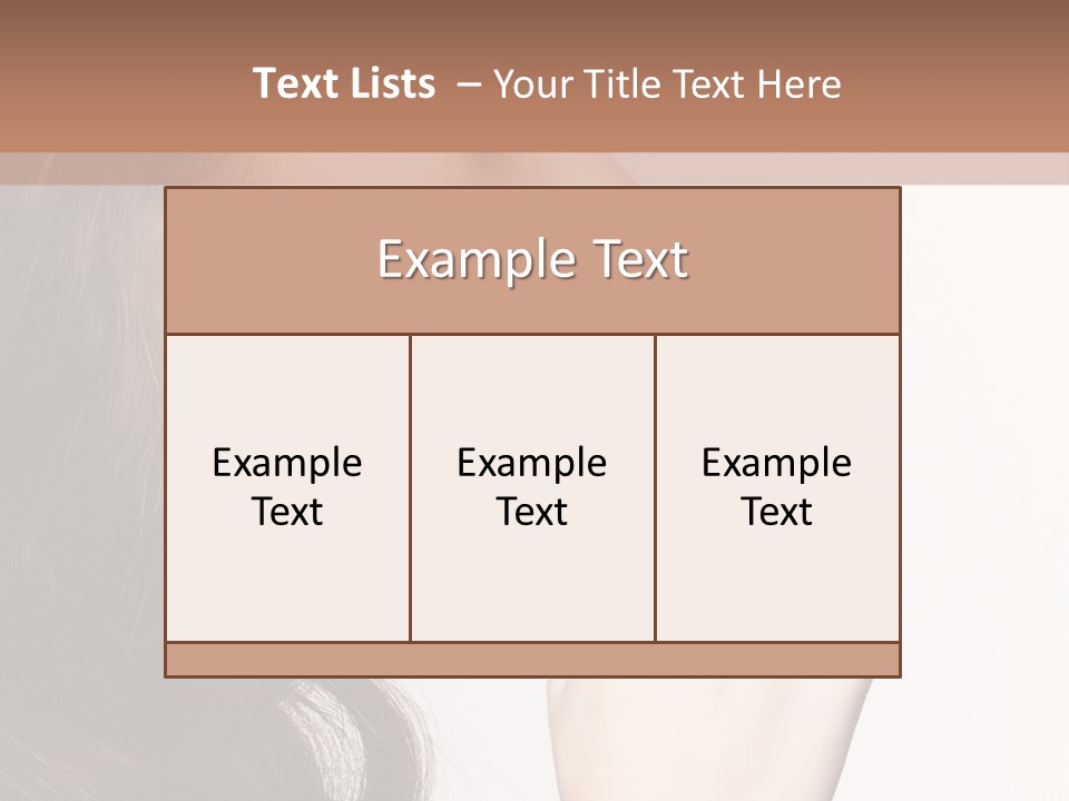 Skincare Hair Sensuality PowerPoint Template