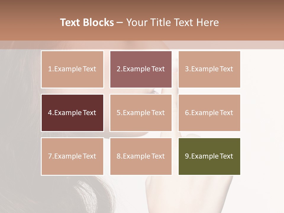 Skincare Hair Sensuality PowerPoint Template