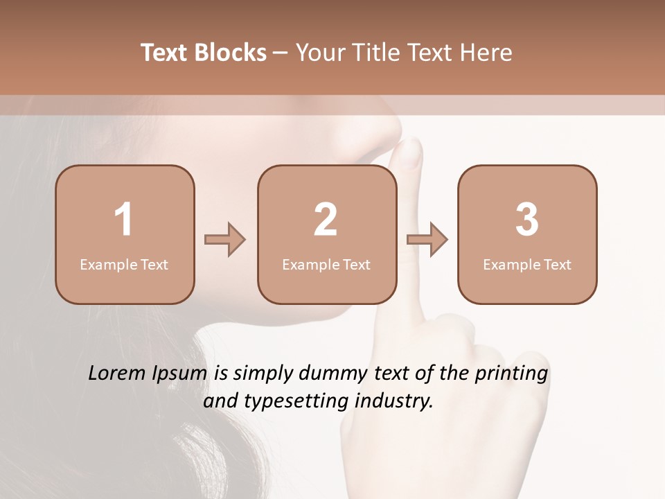 Skincare Hair Sensuality PowerPoint Template