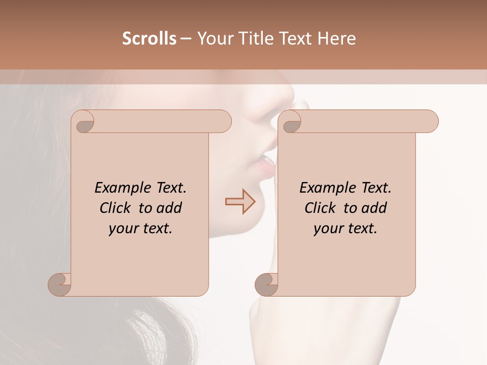 Skincare Hair Sensuality PowerPoint Template