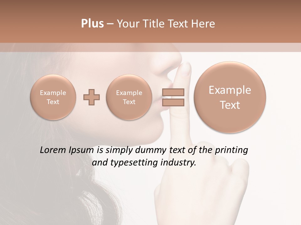 Skincare Hair Sensuality PowerPoint Template