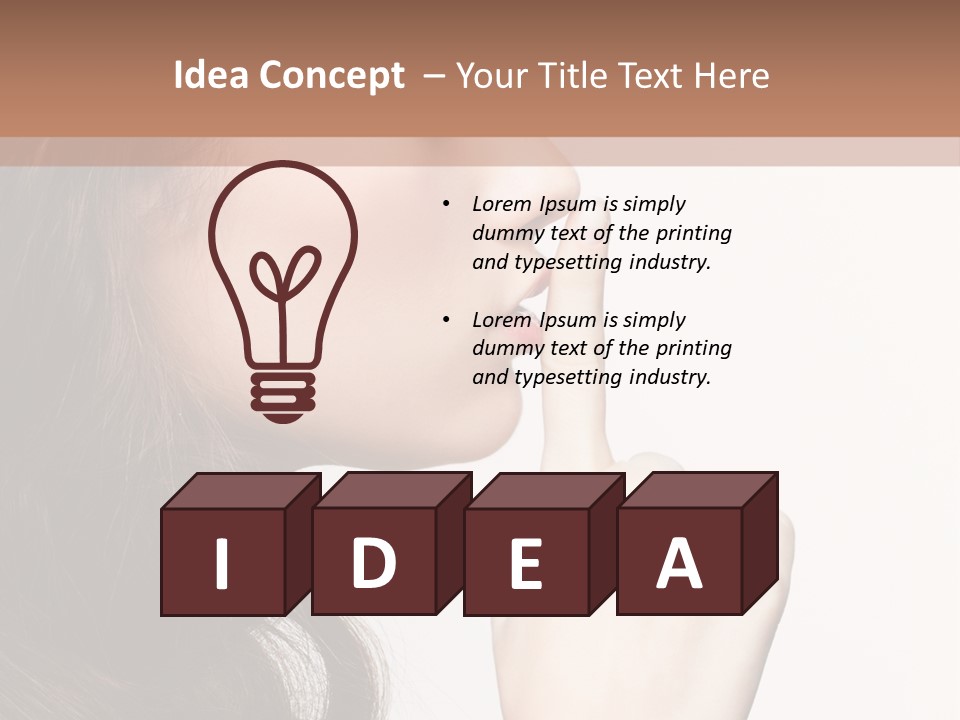 Skincare Hair Sensuality PowerPoint Template