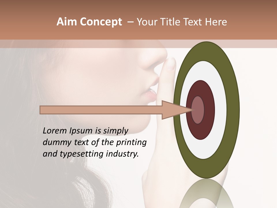 Skincare Hair Sensuality PowerPoint Template