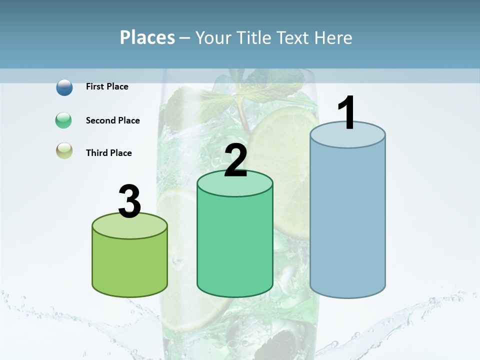 Party Glass Mojito PowerPoint Template