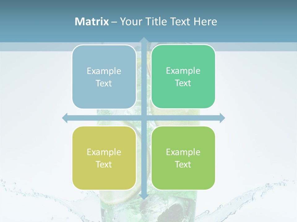 Party Glass Mojito PowerPoint Template