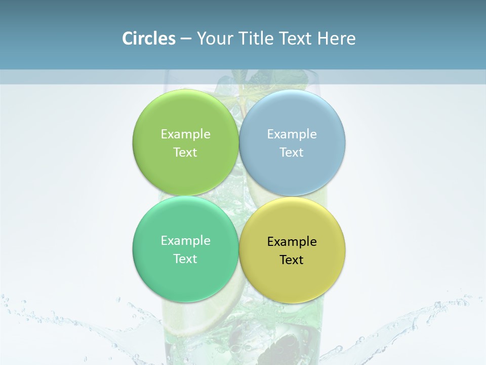 Party Glass Mojito PowerPoint Template