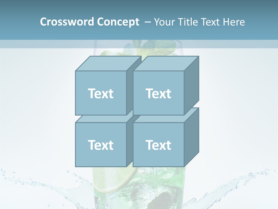 Party Glass Mojito PowerPoint Template