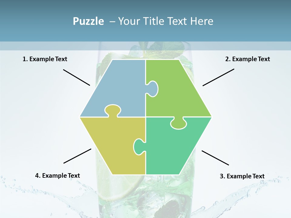 Party Glass Mojito PowerPoint Template