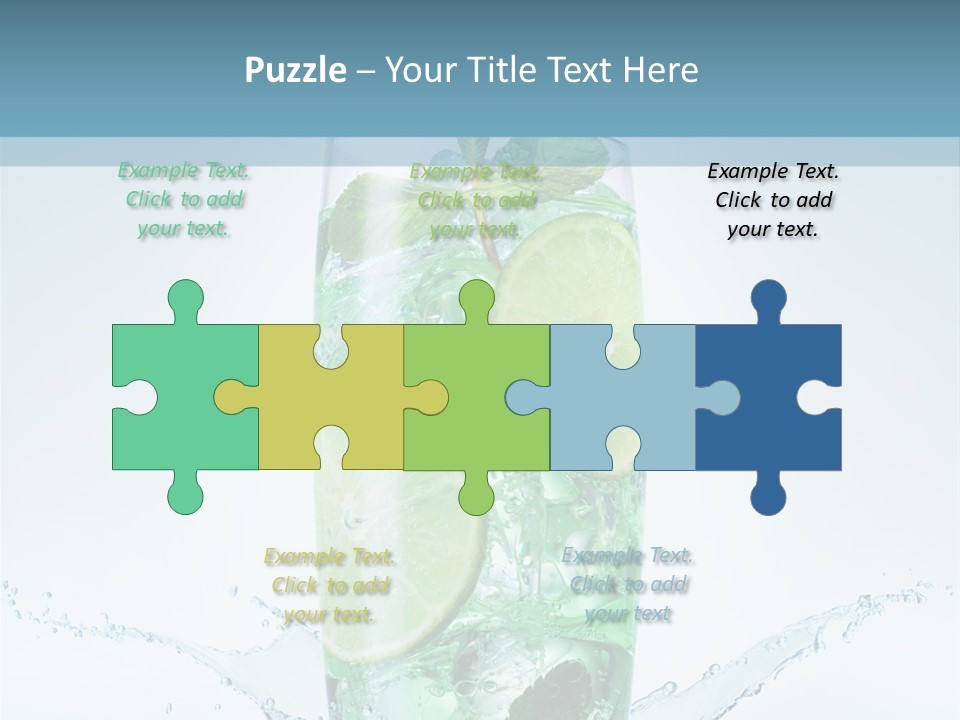 Party Glass Mojito PowerPoint Template