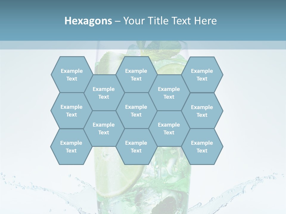 Party Glass Mojito PowerPoint Template