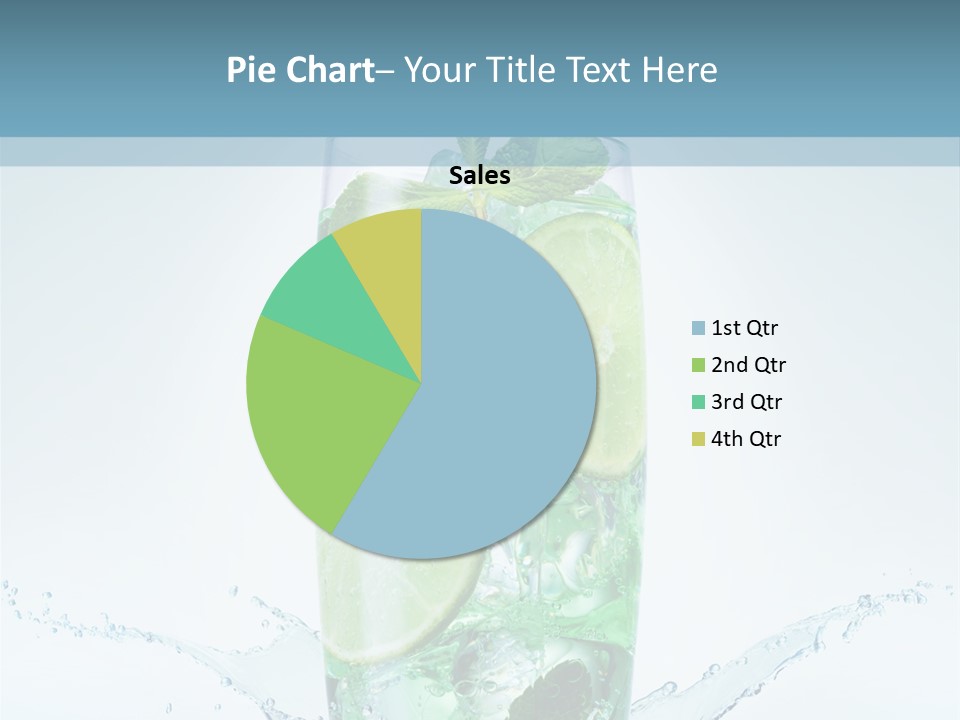Party Glass Mojito PowerPoint Template