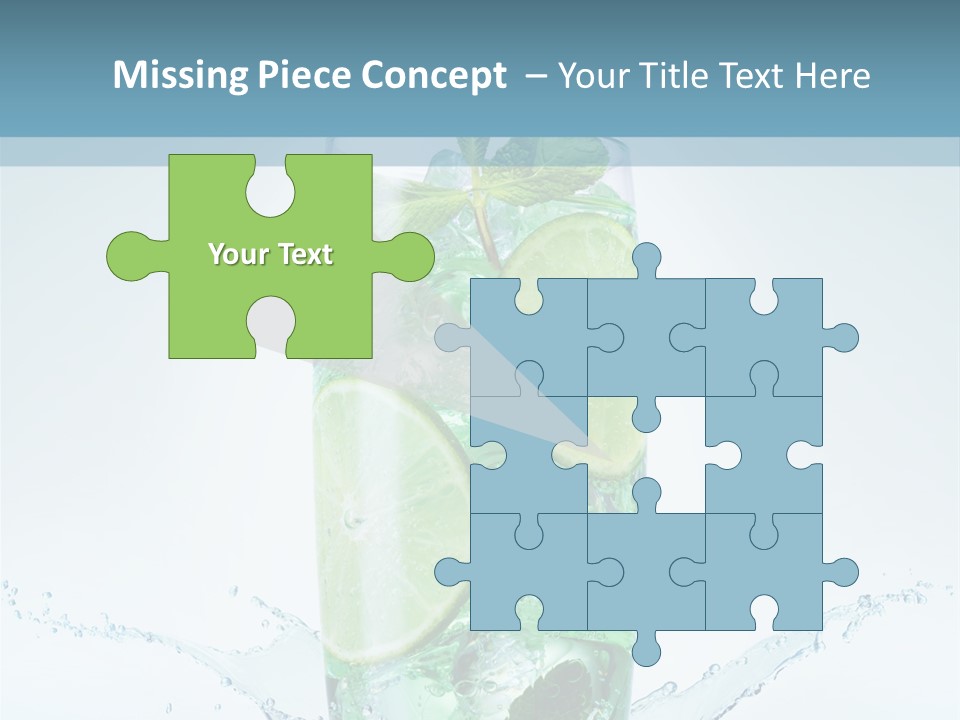 Party Glass Mojito PowerPoint Template