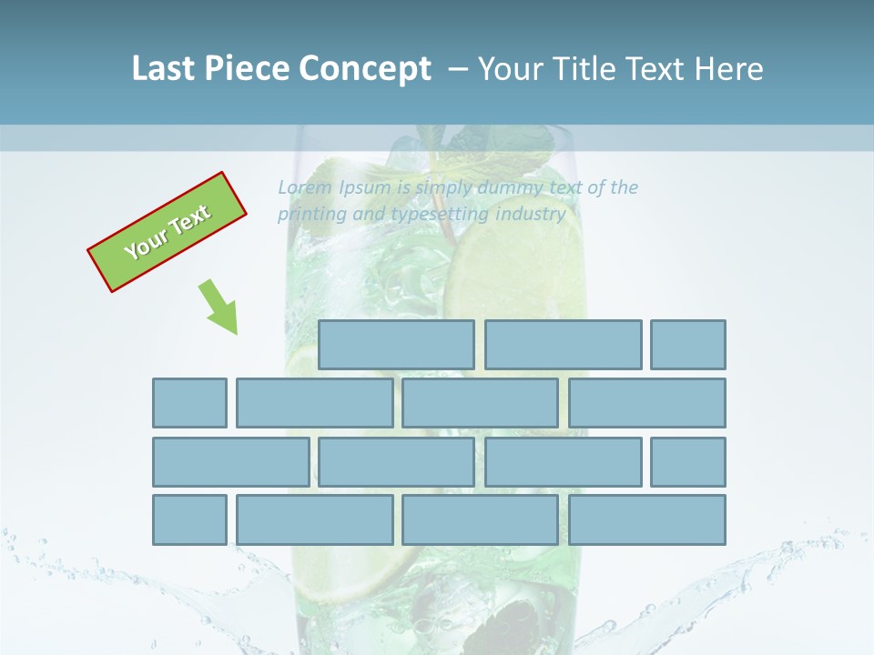 Party Glass Mojito PowerPoint Template