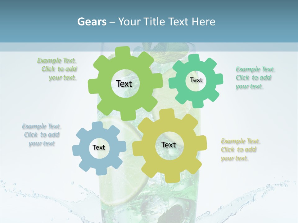 Party Glass Mojito PowerPoint Template