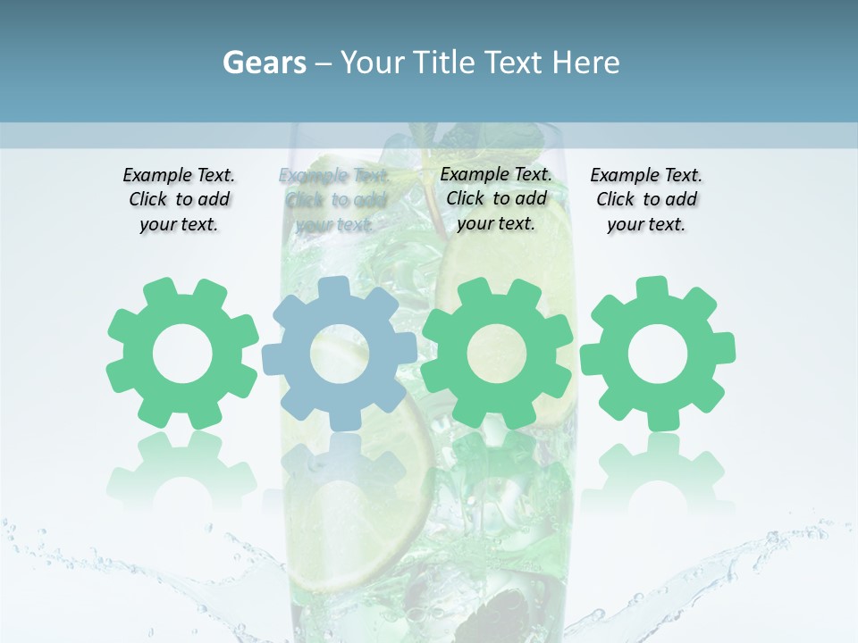 Party Glass Mojito PowerPoint Template