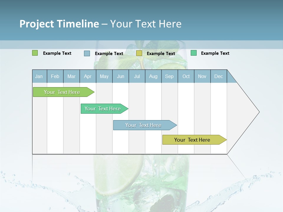 Party Glass Mojito PowerPoint Template