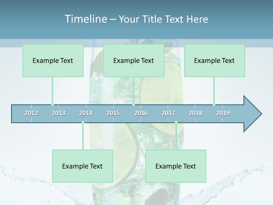 Party Glass Mojito PowerPoint Template