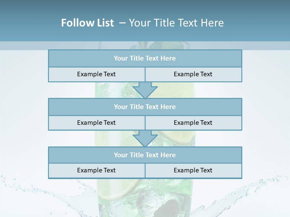 Party Glass Mojito PowerPoint Template