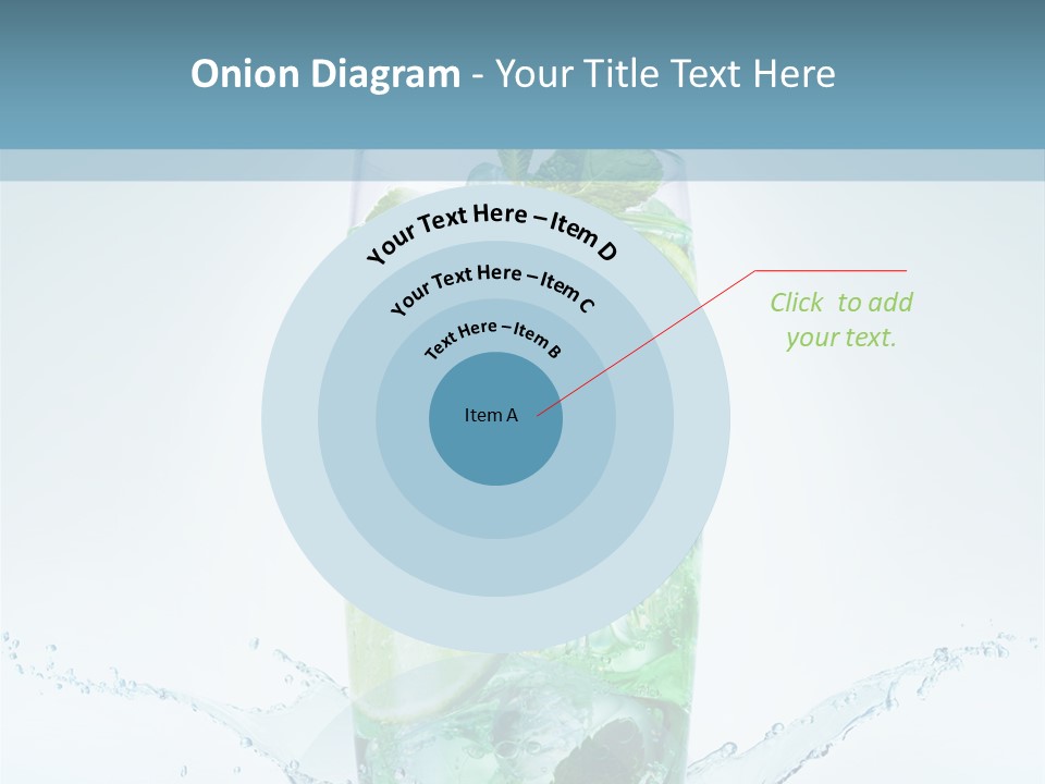 Party Glass Mojito PowerPoint Template